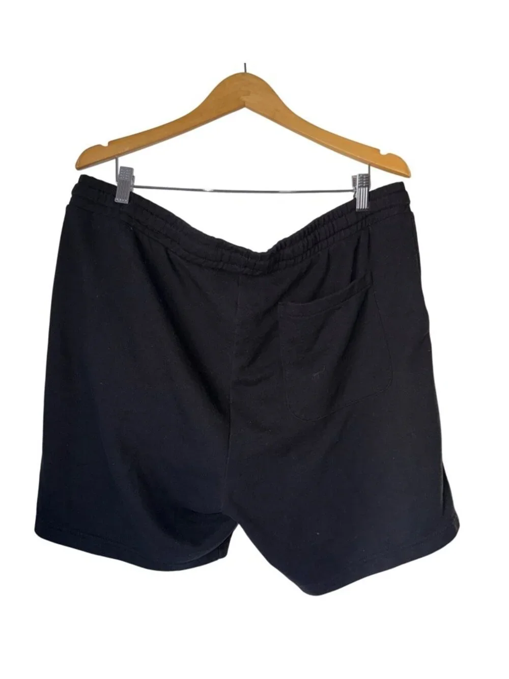 H&M Mens Regular Fit Black Shorts Size XXL Casual Cotton Blend